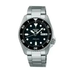 세이코 남성 남자 블랙 실버 오토매틱 메탈시계 SRPK29K1
