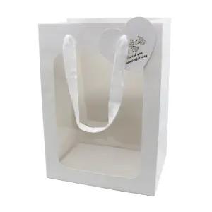 쇼핑백 종이가방 1P 투명창 사각 선물백 테라리움 화분 전용