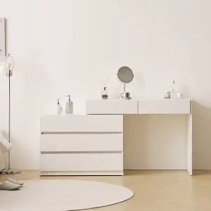 보루네오 마르체 하임 와이드 1000 확장형 콘솔 수납장 화장대 3단(거울별도) BGW332C