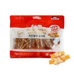 파미데이즈 치킨말이 고구마 100g X 10개입 강아지 애견간식 전연령