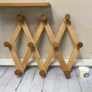 자바라 옷걸이 원목옷걸이 벽옷걸이 길이조절 특대 원목자바라옷걸이 길이조절옷걸이 벽걸이