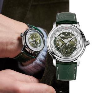 [선물 6종] 3년보증 백화점AS 프레드릭 콘스탄트 FC-718KWM4H6 한정판 클래식 월드타이머 메뉴팩쳐 가죽시