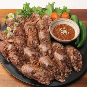 [미트타임] 명가 찰기가득 대찬 토종순대 400g+내장모듬180g