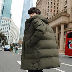 남성빅사이즈경량 롱패딩 점퍼 자켓  남성패딩 오버핏 기모 등산