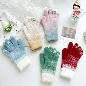 여성용 크리스마스장갑 겨울 커플 크리스마스선물 축제 성탄절