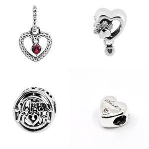 판도라 따뜻한 코코아 화이트 레드 에나멜 실버 참 797523ENMX 외 택1