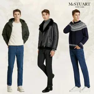 맥스튜어트 남성 플리스 본딩 데님 3종