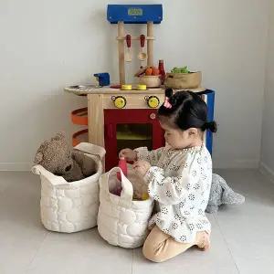 [보리보리/헬로미니미]아기 장난감 정리함 누빔 S SIZE