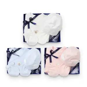 [압소바](본점)[S/S 25년 뱀띠임신출산선물] 돌돌 모달 배냇슈트(모자+손싸개) 3종세트 택 1(3A2B10107)