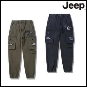 [롯데백화점]지프 남여공용) 와펜장식 빈티지 랭글러 워싱 카고 팬츠 바지 JQ1PTU702