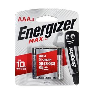 에너자이저 알카라인 건전지 맥스 AAA LR03 1.5V 4개입 (nx2584)