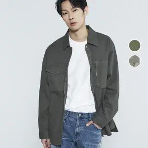 [롯데백화점]버커루 남성 코튼 스판 루즈핏 셔츠 자켓 B235SH320P