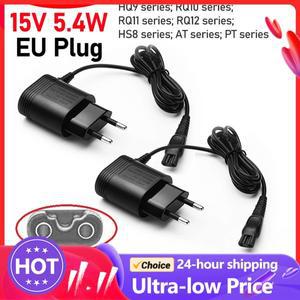 면도기 헤드 호환PHILIPS 호환 면도기용 EU 플러그 전원 어댑터, 전기 충전기, 15V 충전 케이블, 2-Prong H