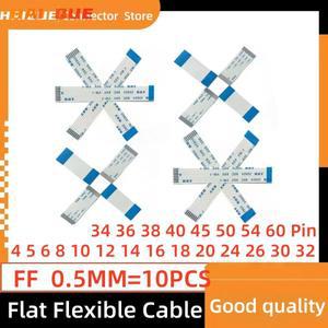 FFC AWM 20624 80C 60V VW-1 플랫 플렉시블 케이블 0.5mm 4 5 10 핀 개