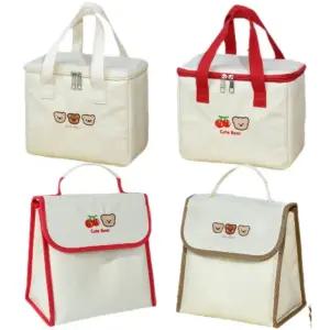 런치백 도시락 큐트베어 가방 점보 직장인 대용량 보온보냉 파우치 대형