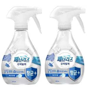 페브리즈 항균플러스 섬유탈취제 깨끗한향 본품 370ml 1개 + 산뜻한향 본품 370ml 1개