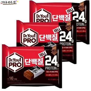 닥터유 프로 단백질바 미니 (16봉입)170g x3