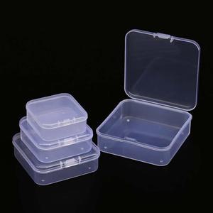 투명 정사각 플라스틱 케이스 대형 1P 머리핀 정리함 다꾸 보관함 약 수납함 악세사리 비즈 박스 미니