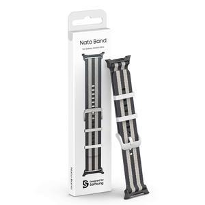 삼성 갤럭시 워치 울트라 나토 밴드 스포츠 스트랩 블랙/그레이 / GP-TYL705SABBK