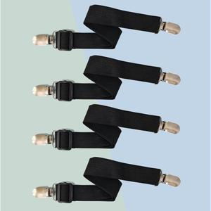 [제이킨]침대시트 고정밴드 4P 패드 커버 매트 이불 집게 매트리스 밀림방지 고정핀 클립 일자형