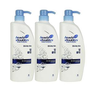 헤드앤숄더 딥 클린 컨디셔닝 린스 850ml 3개