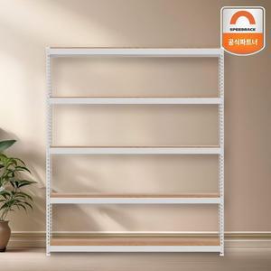 [스피드랙] 튼튼한 철제선반 150x60x240 5단 베란다 캠핑용품 앵글렉