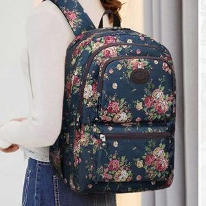 플라워 백팩 여자 꽃무늬 미니 가방 학생 회사원 패션