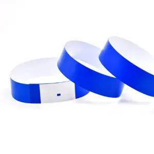 입장권 팔찌 종이 일회용 티켓 팔찌 블루 10장/컬러/핑크/패션팔지/레드/행사/무지팔찌/워터/파크/줄/띠지