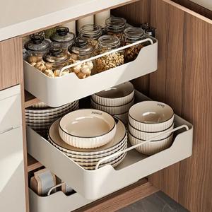 알뜰살림 NEW 슬라이딩 주방선반 주방 정리대 양념통 접시 그릇 정리함