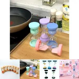 마카롱 탁상 타이머 10분 모래시계/시간/사루계/사루/모래/시계/쉐프/양치/고급/목욕탕/보급형/사우나