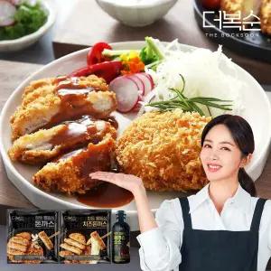 [박솔미]한돈 통등심 돈까스6팩+치즈까스8팩+유자경양식소스1병