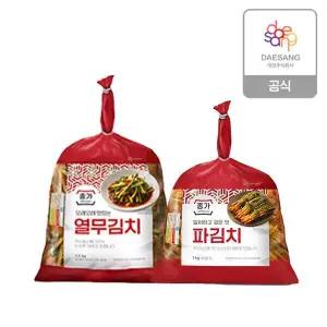 [하프클럽/대상](m)열무김치2.5kg  파김치1kg