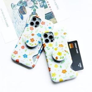 엠픽 잔잔한 플라워 패턴케이스(스마트톡 무광 카드슬림)