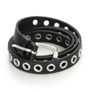 국내산 여성 슬림 촘촘한 아일렛 골반 벨트 TU-WBT-0840-블랙