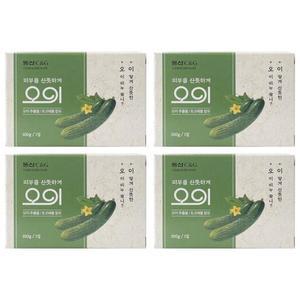 동산C&G 크리오 오이비누 4P 천연세안비누 저자극 세안용 클렌징비누