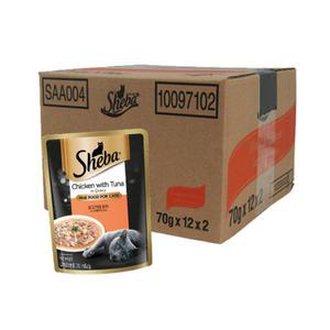 쉬바 닭고기와참치 in 그레이비 소스 파우치 70gX24개[1BOX]