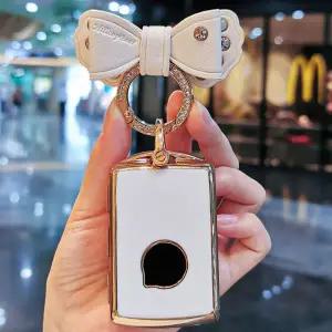 차키케이스 도금 TPU 자동차 키 케이스 커버 셸 고리 볼보 XC40 XC60 S90 XC90 V90 T5 T6 T8 액세서리 홀더