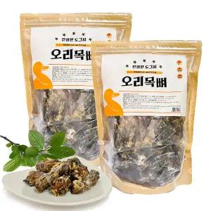 [특가]  오리목뼈 1kg 깨끗한 국내산 애견간식