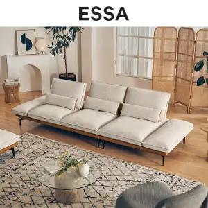 [에싸] 볼튼 4인 하프스윙기능 카시미라 패브릭 구스 소파