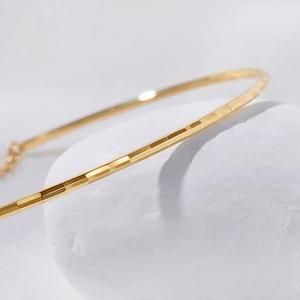 골드팡 14k 누벨 루미컷팅 뱅글팔찌