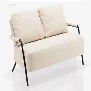 2인용미니쇼파 원룸 오피스텔 가죽 PU 브라운