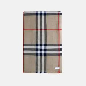 (버버리) 자이언트 체크 울 실크 스카프(8078779)