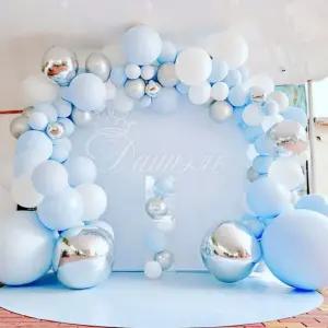 파티데코 이벤트 풍선장식 풍선세트 하늘색장식/파티/풍선/기념일/장식/세트/고무/용품/행사/무대/생일
