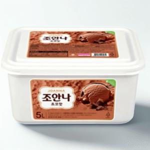 조안나 초코 아이스크림 5L 대용량 업소용 카페 식당