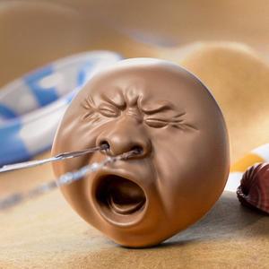 [유니커블]웃긴 하품 페이스 콧물 발사 물총 특이한 작은 소형 인싸 워터건 물놀이 무쓸모 선물 장난감