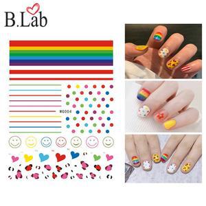 뷰랩 레인스마일 네일스티커 데코 워터데칼/젤네일/네일팁/네일/스티커/아트/파츠/인조/손톱/재료/셀프