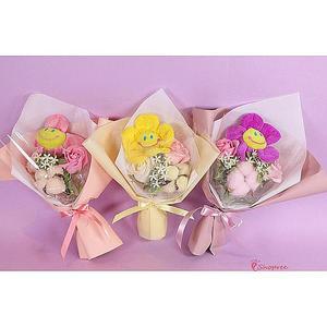 인형꽃다발 졸업식 꽃인형 졸업 어린이 조화 미니 스마일 학예회 작은efg511