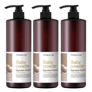 2 +1로더베르 퍼퓸 대용량 샴푸 베이비파우더 1L 3개