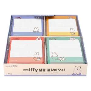 24개 조선문방구 미피 심플 점착메모지 1박스