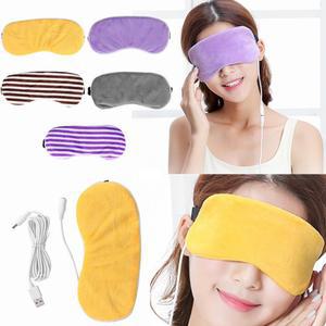 온열 라벤더 아이 마사지 충전식 개선 수면 커버 건조한 스팀 스트레스 마스크 페이셜 USB